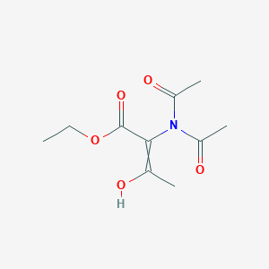 Ethyl 2-(diacetylamino)-3-hydroxybut-2-enoate