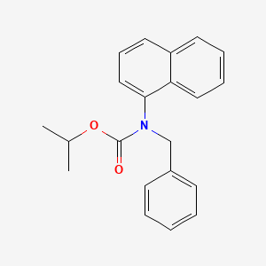 molecular formula C21H21NO2 B14375853 Propan-2-yl benzyl(naphthalen-1-yl)carbamate CAS No. 88343-37-7