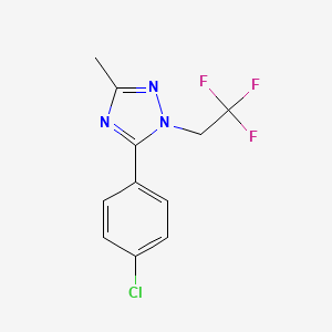 5-(4-Chlorophenyl)-3-methyl-1-(2,2,2-trifluoroethyl)-1H-1,2,4-triazole