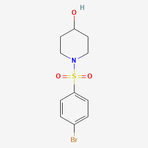 molecular formula C11H14BrNO3S B1437591 1-((4-溴苯基)磺酰基)哌啶-4-醇 CAS No. 937012-61-8