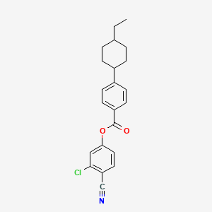 B14375910 3-Chloro-4-cyanophenyl 4-(4-ethylcyclohexyl)benzoate CAS No. 89458-04-8