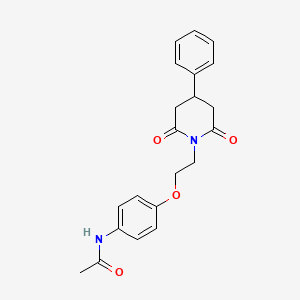 N-{4-[2-(2,6-Dioxo-4-phenylpiperidin-1-yl)ethoxy]phenyl}acetamide