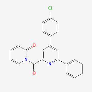 2(1H)-Pyridinone, 1-[[4-(4-chlorophenyl)-6-phenyl-2-pyridinyl]carbonyl]-