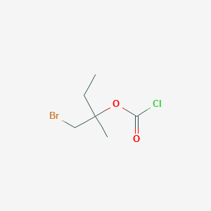 molecular formula C6H10BrClO2 B14375962 1-Bromo-2-methylbutan-2-yl carbonochloridate CAS No. 88476-62-4