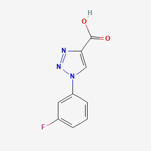 molecular formula C9H6FN3O2 B1437600 1-(3-fluorophenyl)-1H-1,2,3-triazole-4-carboxylic acid CAS No. 944905-84-4