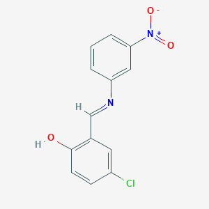 Phenol, 4-chloro-2-[[(3-nitrophenyl)imino]methyl]-