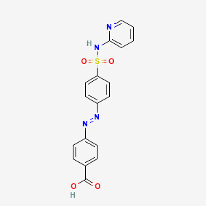 4-[(E)-{4-[(Pyridin-2-yl)sulfamoyl]phenyl}diazenyl]benzoic acid