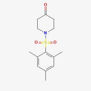 molecular formula C14H19NO3S B1437602 1-(Mesitylsulfonyl)piperidin-4-one CAS No. 1018581-09-3
