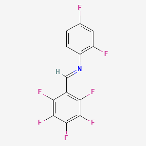 (E)-N-(2,4-Difluorophenyl)-1-(pentafluorophenyl)methanimine