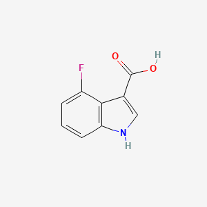 molecular formula C9H6FNO2 B1437605 4-氟-1H-吲哚-3-羧酸 CAS No. 23077-42-1