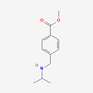 molecular formula C12H17NO2 B1437606 Methyl 4-((isopropylamino)methyl)benzoate CAS No. 952708-84-8