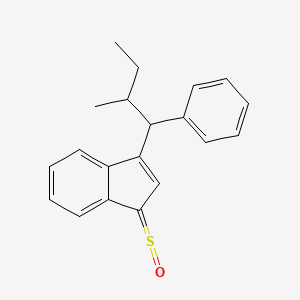 3-(2-Methyl-1-phenylbutyl)-1-(oxo-lambda~4~-sulfanylidene)-1H-indene