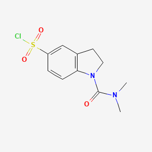 1-(Dimethylcarbamoyl)-2,3-dihydro-1H-indole-5-sulfonyl chloride