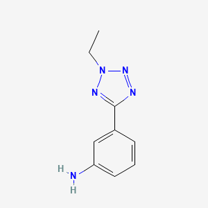 molecular formula C9H11N5 B1437608 3-(2-乙基-2H-四唑-5-基)苯胺 CAS No. 1082766-28-6