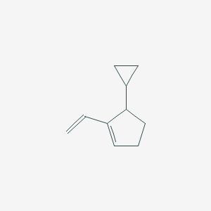 molecular formula C10H14 B14376086 5-Cyclopropyl-1-ethenylcyclopent-1-ene CAS No. 89970-13-8