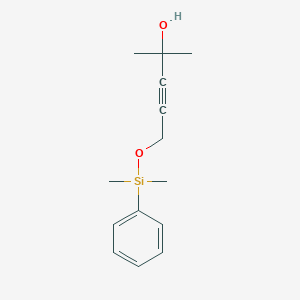 5-{[Dimethyl(phenyl)silyl]oxy}-2-methylpent-3-yn-2-ol