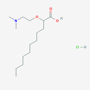 2-[2-(Dimethylamino)ethoxy]undecanoic acid;hydrochloride