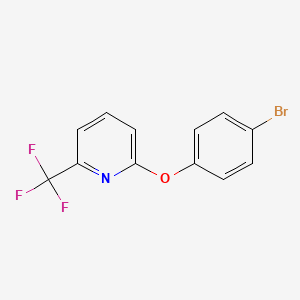 molecular formula C12H7BrF3NO B1437612 2-(4-Bromophenoxy)-6-(trifluoromethyl)pyridine CAS No. 1086376-15-9