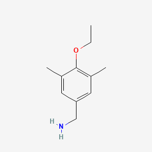 molecular formula C11H17NO B1437619 (4-Ethoxy-3,5-dimethylphenyl)methanamine CAS No. 1039317-11-7