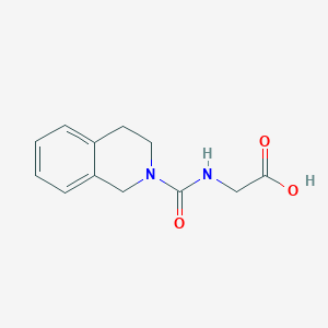 B1437620 2-[(1,2,3,4-Tetrahydroisoquinoline-2-carbonyl)amino]acetic acid CAS No. 1018299-34-7