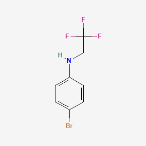 molecular formula C8H7BrF3N B1437622 4-bromo-N-(2,2,2-trifluoroethyl)aniline CAS No. 50885-29-5