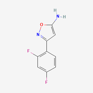B1437623 3-(2,4-Difluorophenyl)-1,2-oxazol-5-amine CAS No. 1021245-84-0