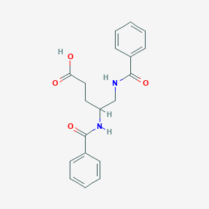 4,5-Bis(benzamido)pentanoic acid