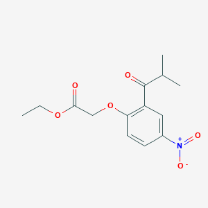 Ethyl [2-(2-methylpropanoyl)-4-nitrophenoxy]acetate