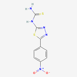 N-[5-(4-Nitrophenyl)-1,3,4-thiadiazol-2-yl]thiourea