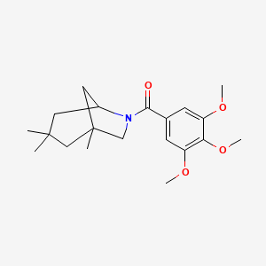 (3,4,5-Trimethoxyphenyl)(1,3,3-trimethyl-6-azabicyclo[3.2.1]octan-6-yl)methanone