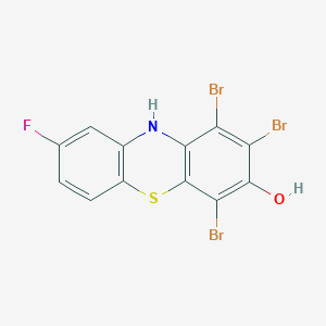 1,2,4-Tribromo-8-fluoro-10H-phenothiazin-3-OL