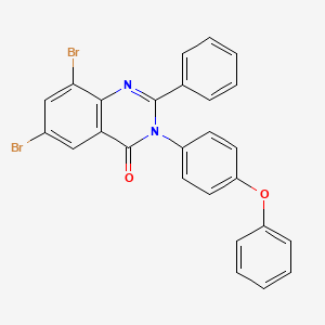 6,8-Dibromo-3-(4-phenoxyphenyl)-2-phenylquinazolin-4(3H)-one