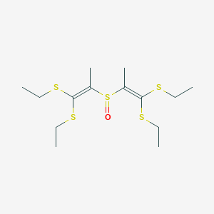 2-[1,1-Bis(ethylsulfanyl)prop-1-ene-2-sulfinyl]-1,1-bis(ethylsulfanyl)prop-1-ene