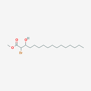 Methyl 2-bromo-3-hydroxyhexadecanoate