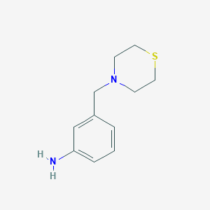molecular formula C11H16N2S B1437630 3-(硫代吗啉-4-基甲基)苯胺 CAS No. 237432-15-4