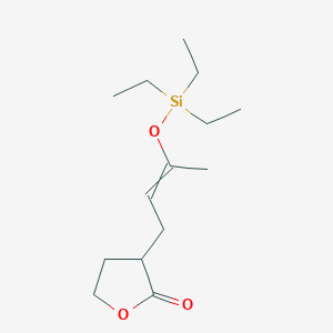 3-{3-[(Triethylsilyl)oxy]but-2-en-1-yl}oxolan-2-one