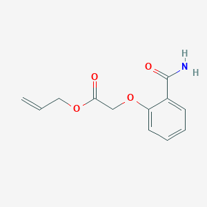 molecular formula C12H13NO4 B14376324 Prop-2-en-1-yl (2-carbamoylphenoxy)acetate CAS No. 90074-91-2