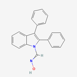 molecular formula C21H16N2O B14376330 N-[(2,3-Diphenyl-1H-indol-1-yl)methylidene]hydroxylamine CAS No. 89725-86-0