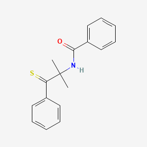 N-(2-Methyl-1-phenyl-1-sulfanylidenepropan-2-yl)benzamide