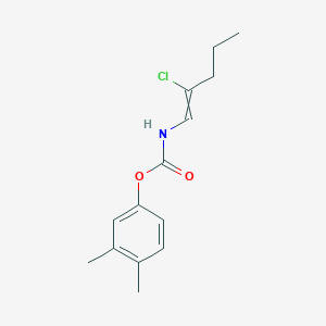 3,4-Dimethylphenyl (2-chloropent-1-en-1-yl)carbamate