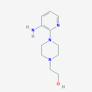 B1437650 2-[4-(3-Amino-2-pyridinyl)-1-piperazinyl]-1-ethanol CAS No. 1082137-86-7