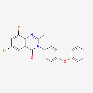 6,8-Dibromo-2-methyl-3-(4-phenoxyphenyl)quinazolin-4(3H)-one