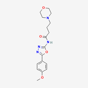 N-[5-(4-Methoxyphenyl)-1,3,4-oxadiazol-2-yl]-4-(morpholin-4-yl)butanamide