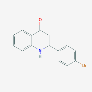 B143766 2-(4-Bromophenyl)-2,3-dihydroquinolin-4(1H)-one CAS No. 130820-63-2