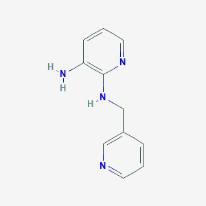 molecular formula C11H12N4 B1437665 N2-(3-吡啶基甲基)-2,3-吡啶二胺 CAS No. 1040064-25-2