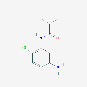 molecular formula C10H13ClN2O B1437667 N-(5-氨基-2-氯苯基)-2-甲基丙酰胺 CAS No. 1082152-56-4