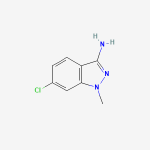 molecular formula C8H8ClN3 B1437671 6-氯-1-甲基-1H-吲唑-3-胺 CAS No. 1031927-22-6