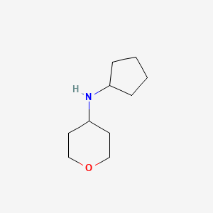 molecular formula C10H19NO B1437682 N-环戊基四氢-2H-吡喃-4-胺 CAS No. 859521-03-2