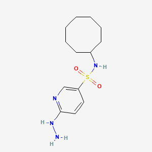 molecular formula C13H22N4O2S B1437684 N-环辛基-6-肼基吡啶-3-磺酰胺 CAS No. 1036606-53-7