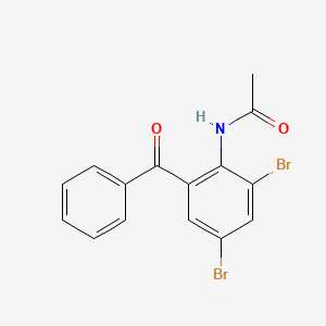 Acetamide, N-(2-benzoyl-4,6-dibromophenyl)-